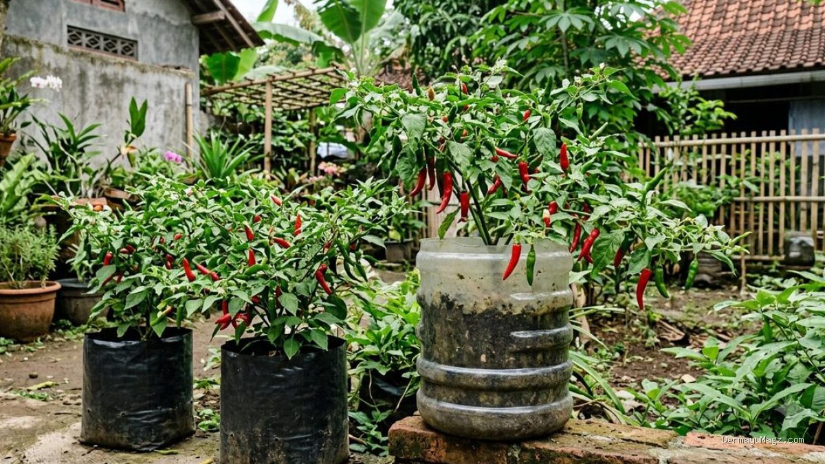 Pilihan Wadah Tanam Cabai: Polybag atau Galon Bekas untuk Hasil Panen Maksimal?