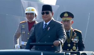 Prabowo Pimpin Upacara HUT ke-80 Bhayangkara