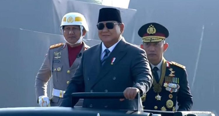 Prabowo Pimpin Upacara HUT ke-80 Bhayangkara