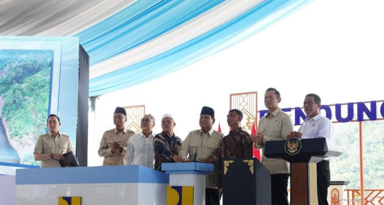 Prabowo Resmikan Lima Bendungan Senilai Triliunan Rupiah