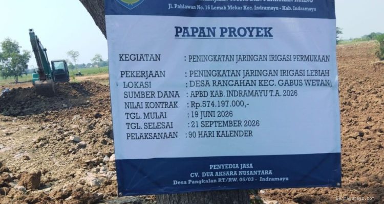 Proyek Irigasi CV Dua Aksara Nusantara Disorot IWOI Indramayu, Ada Apa?