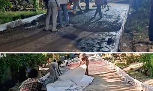 Proyek Rabat Beton Temiyang Tanpa Alas Plastik: Warga Sorot Dugaan Tabrak RAB