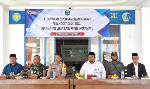 Sertu Zaenal M Kawal Sumpah Jabatan Perangkat Desa Tugu Pelayan Rakyat
