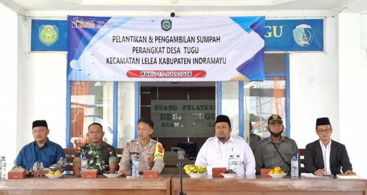 Sertu Zaenal M Kawal Sumpah Jabatan Perangkat Desa Tugu Pelayan Rakyat