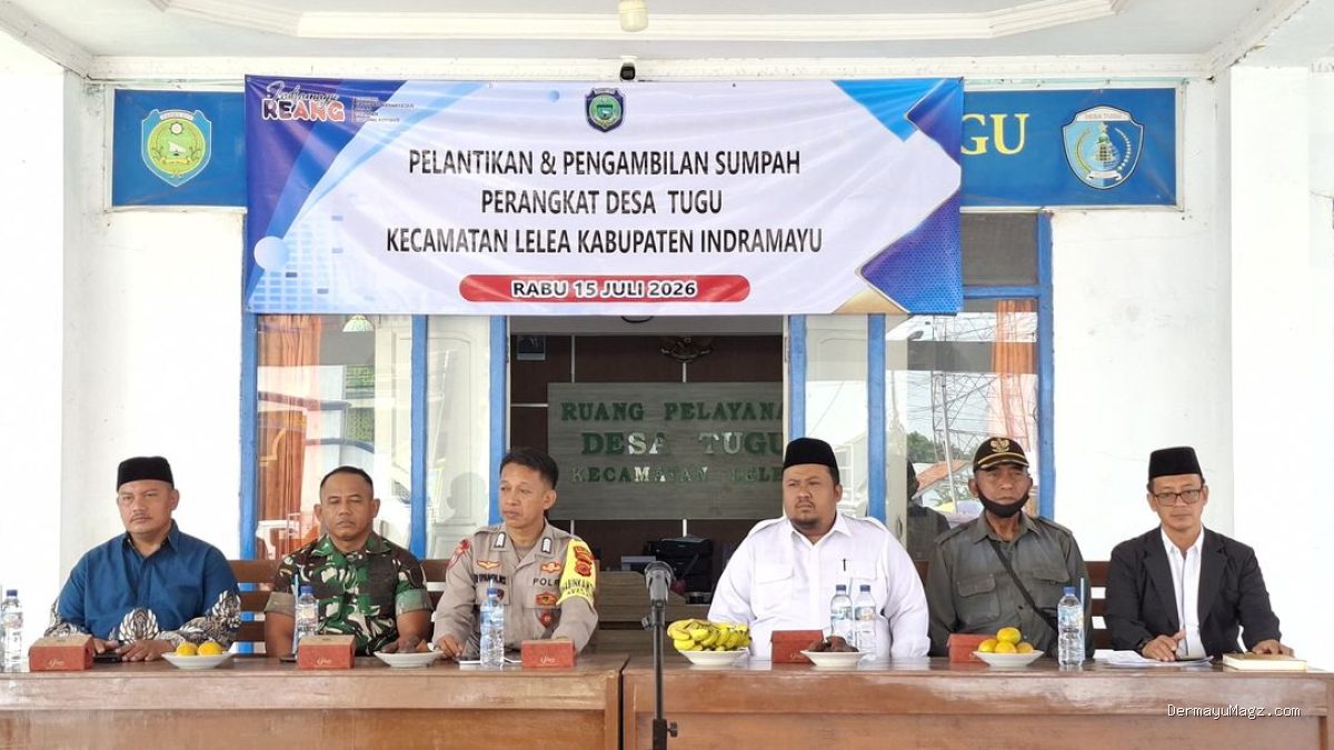 Sertu Zaenal M Kawal Sumpah Jabatan Perangkat Desa Tugu Pelayan Rakyat