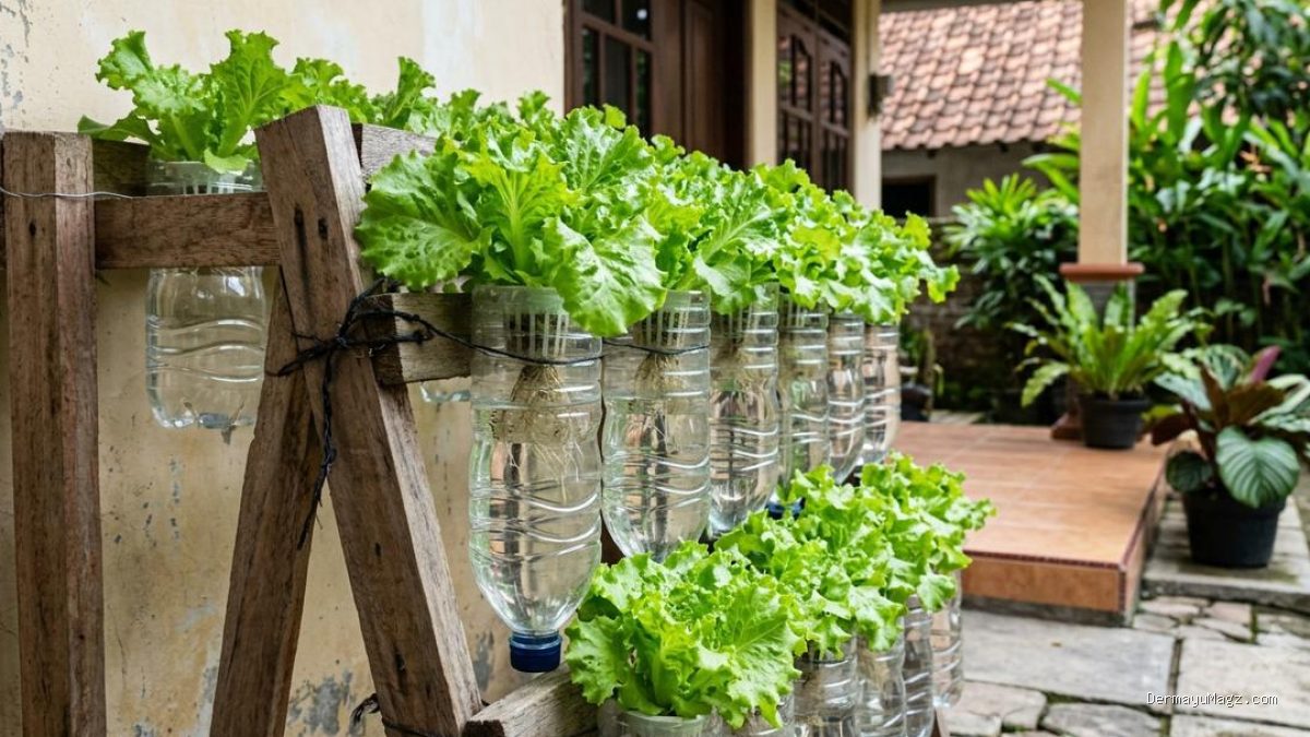 Tips Membuat Kebun Hidroponik Mini dari Botol Plastik Bekas