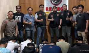 Viral Geng Motor Bawa Sajam di Bunderan Perahu, 9 Remaja Diamankan Tim URC Polres Indramayu