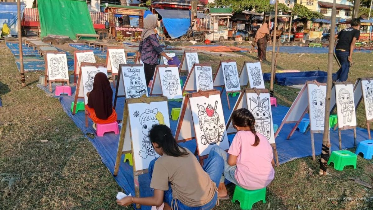 Wahana Melukis Styrofoam Haurgeulis: Magnet Wisata Seni Balita Hingga Lansia