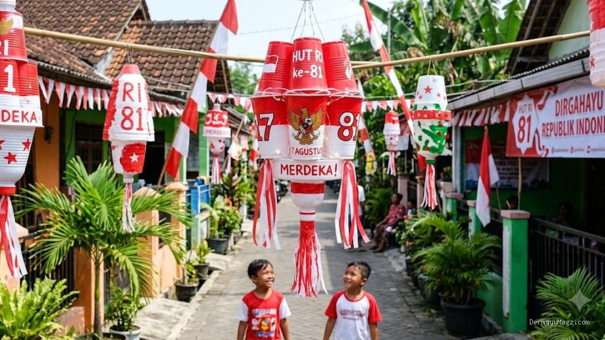 5 Ide Lampion 17 Agustus dari Gelas Plastik, Praktis & Hemat