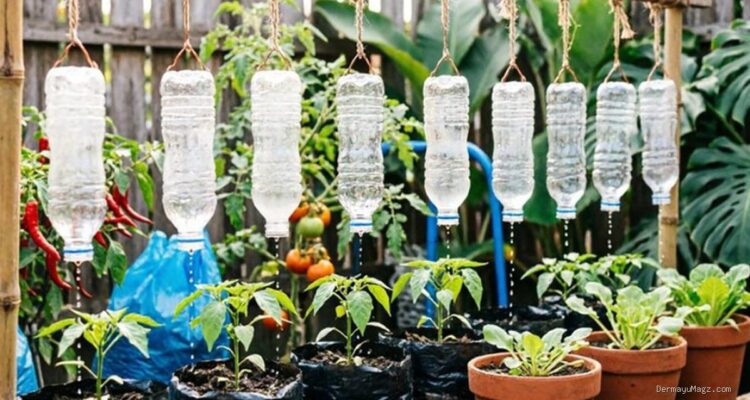 6 Cara Praktis Membuat Penyiram Tanaman Tetes dari Botol Bekas