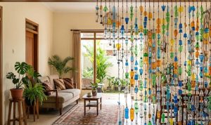 6 Ide Kreatif Tirai Hias dari Botol Plastik Bekas yang Ramah Lingkungan