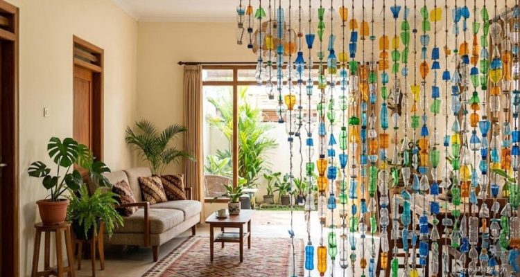 6 Ide Kreatif Tirai Hias dari Botol Plastik Bekas yang Ramah Lingkungan