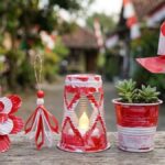 6 Kreasi Hiasan Merah Putih dari Gelas Bekas, Bikin Gang Makin Estetik