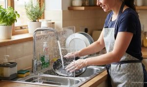 7 Ide Kreatif Area Cuci Piring Bebas Cipratan, Dapur Tetap Kering