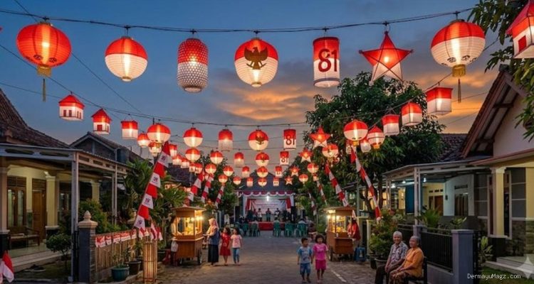 7 Ide Lampu Hias Agustusan HUT RI 81, Dekorasi Kreatif Nan Unik