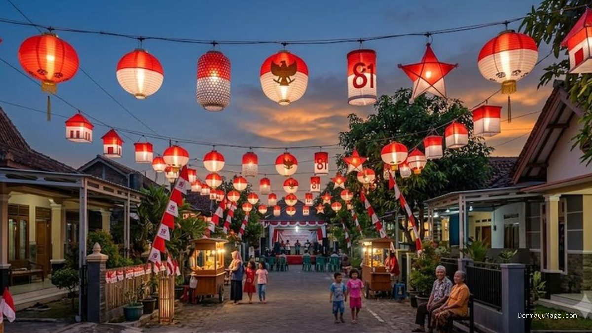 7 Ide Lampu Hias Agustusan HUT RI 81, Dekorasi Kreatif Nan Unik