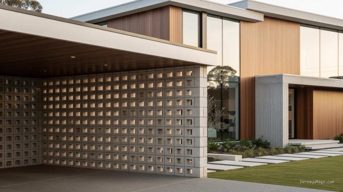 7 Model Carport Dinding Roster: Inspirasi Fasad Rumah Makin Elegan