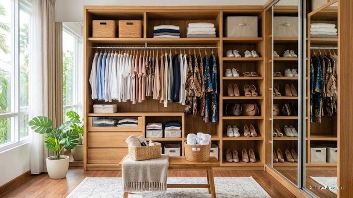 8 Ide Desain Lemari Pakaian: Solusi Ruangan Rapi dan Fungsional