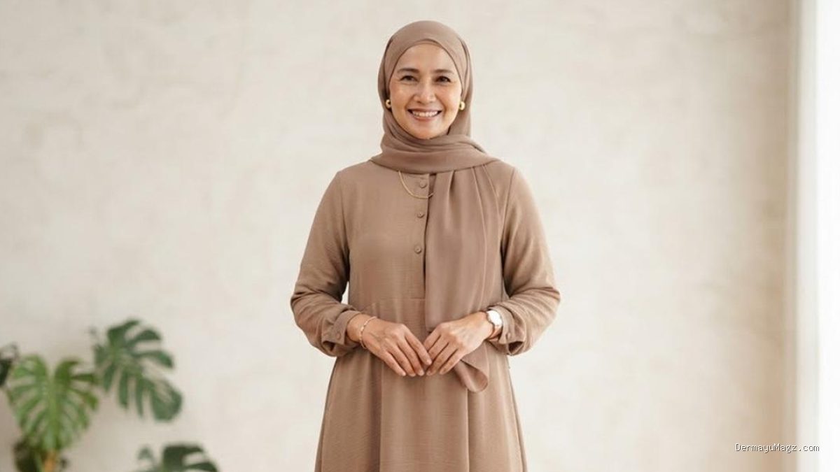 8 Model Gamis Ibu-Ibu untuk Malam Tirakatan 17 Agustus: Anggun & Elegan