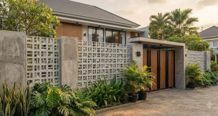 8 Model Pagar Roster Rumah Minimalis yang Tampak Estetik dan Serasi