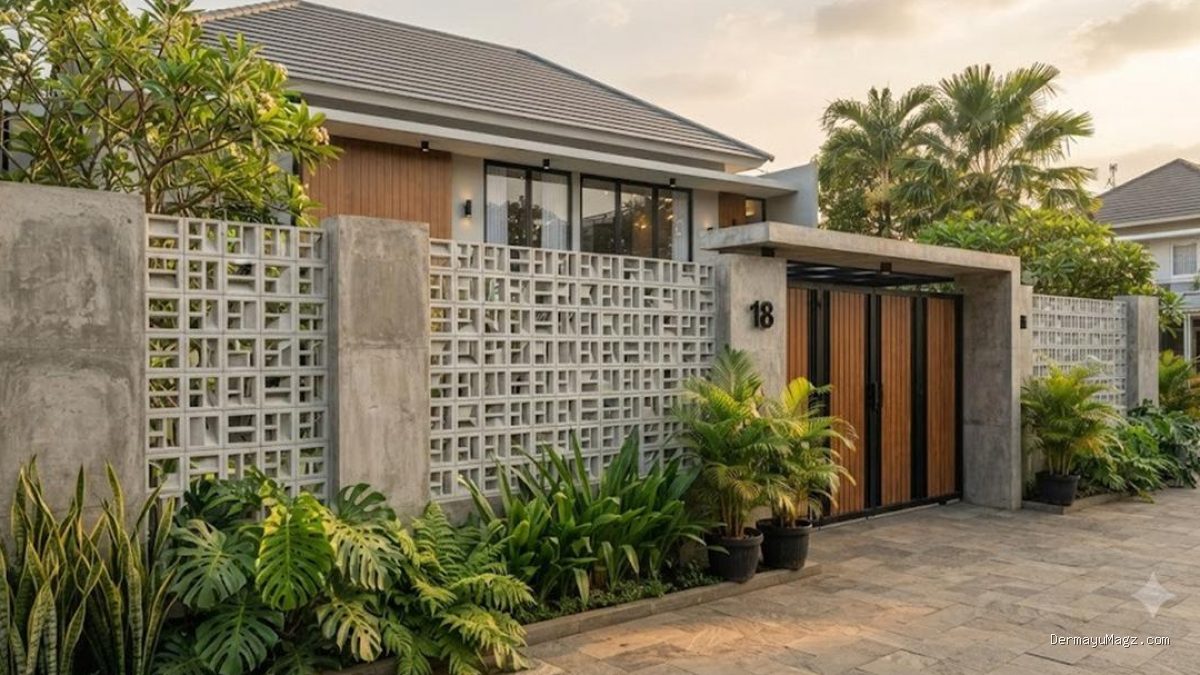 8 Model Pagar Roster Rumah Minimalis yang Tampak Estetik dan Serasi