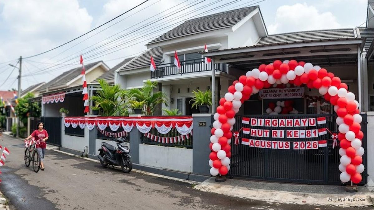9 Ide Dekorasi 17 Agustus di Pagar Rumah agar Tampil Meriah