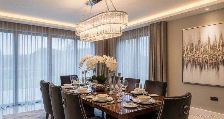 9 Model Lampu Gantung Ruang Makan Elegan, Interior Auto Mewah