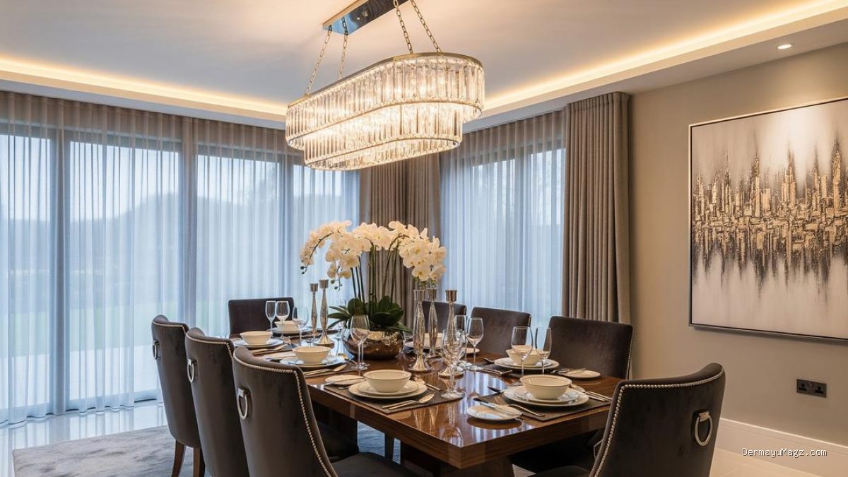 9 Model Lampu Gantung Ruang Makan Elegan, Interior Auto Mewah