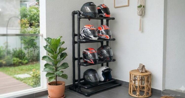 DIY Rak Helm dari Pipa PVC Bekas: Hemat Biaya dan Praktis