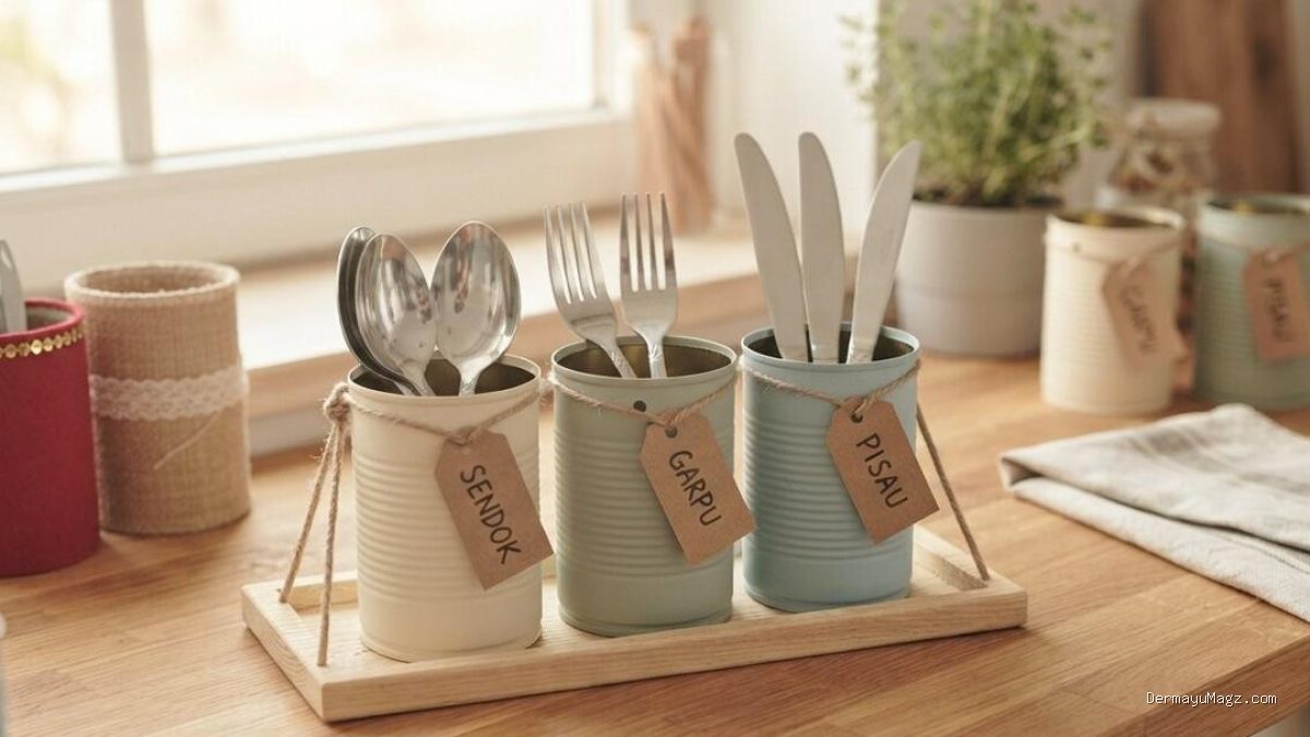 DIY Tempat Sendok dari Kaleng Bekas: 6 Langkah Estetik & Unik