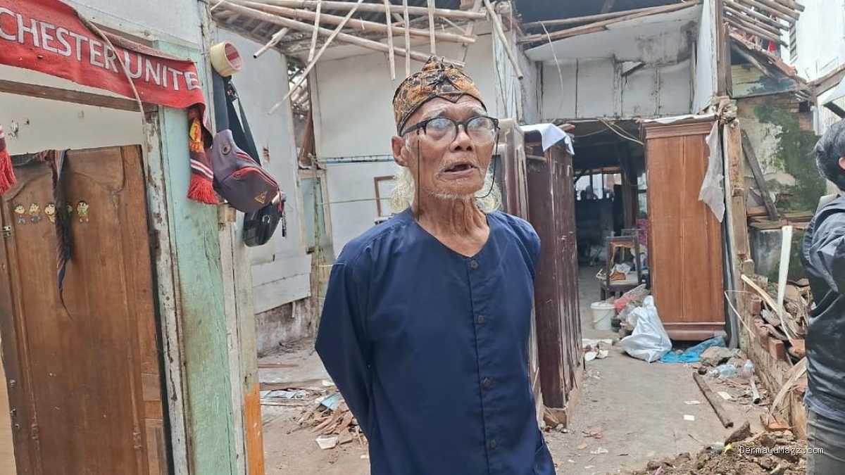 Kondisi Rumah Diding Boneng Usai Ambruk, Nyaris Rata dengan Tanah