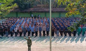 Koramil 1615/Haurgeulis Tanamkan Panca Waluya di SMK PGRI Gantar