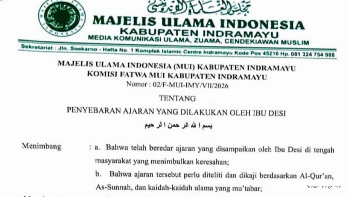 MUI Indramayu Nyatakan Ajaran Ibu Desi Menyimpang dari Syariat Islam