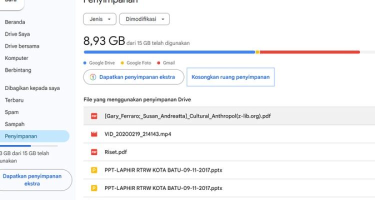 Photo by tekno.kompas.com - Panduan Mengosongkan Penyimpanan Google Drive Tanpa Hapus File