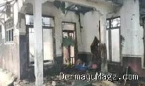 Rumah Warga Indramayu Ludes Terbakar Saat Ngobeng, Kerugian Rp100 Juta