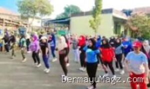 Senam Aerobik di Kedungdawa: Lagu Penjaga Hati Bakar Semangat Warga Indramayu 9 Agustus 2026