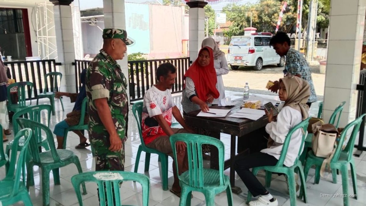 Skrining Massal TBC di Desa Tamansari: Puskesmas Lelea & Babinsa Bergerak