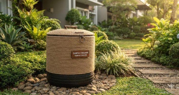 Sulap Ban Bekas Jadi Tempat Sampah Taman Unik dan Estetik