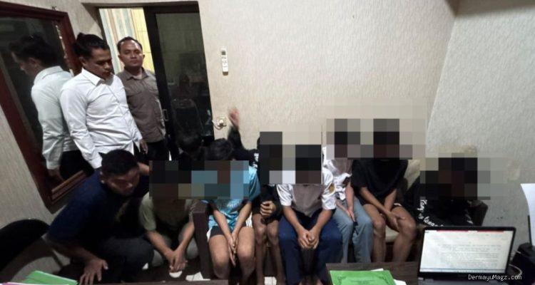 Viral Video Serangan Sajam di Indramayu, 9 Pelaku Berandal Motor Diciduk Polisi