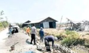 Warga Luwung Gesik Indramayu Kompak Gotong Royong Perbaiki Saluran Air 8 Agustus 2026