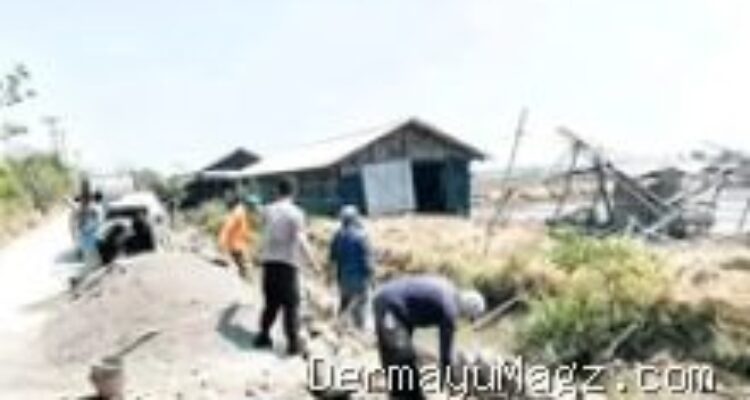 Warga Luwung Gesik Indramayu Kompak Gotong Royong Perbaiki Saluran Air 8 Agustus 2026