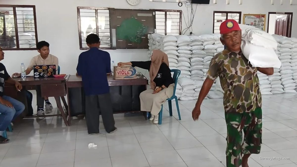 Bansos Beras 30 Kg Cair: 2.182 KPM di Desa Sumbermulya Terdata