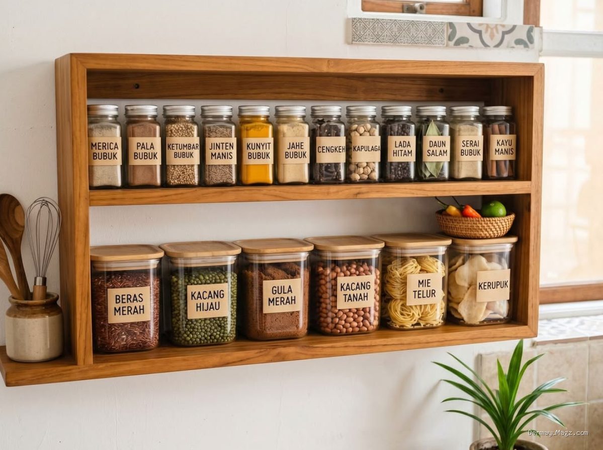 Photo by casaindonesia.com - Cara Mengatur Bumbu Dapur agar Rapi dan Hemat Tempat