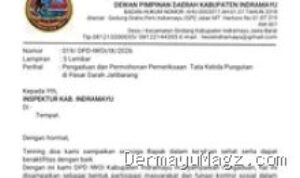 Dugaan Pungli Pasar Jatibarang: IWOI Indramayu Lapor Inspektorat