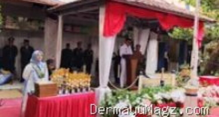 HUT ke-81 RI di Losarang: Camat Sampaikan Prioritas Pembangunan Daerah