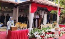 HUT ke-81 RI di Losarang: Camat Sampaikan Prioritas Pembangunan Daerah