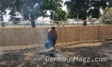 Kebakaran Lahan Mangga di Haurgeulis Indramayu: Warga Cegah Api ke Permukiman