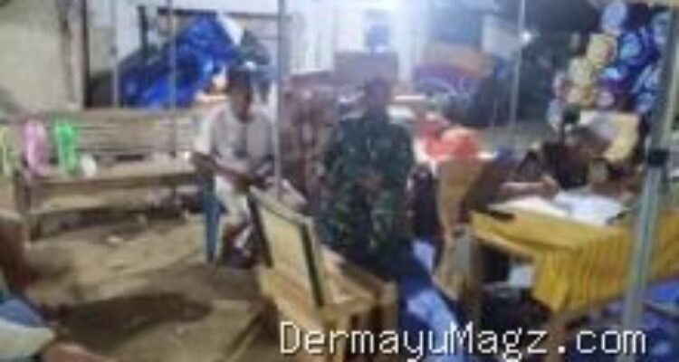 Kebakaran Rumah Nelayan Indramayu, Koramil Kandanghaur Dirikan Posko Siaga