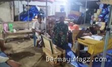 Kebakaran Rumah Nelayan Indramayu, Koramil Kandanghaur Dirikan Posko Siaga