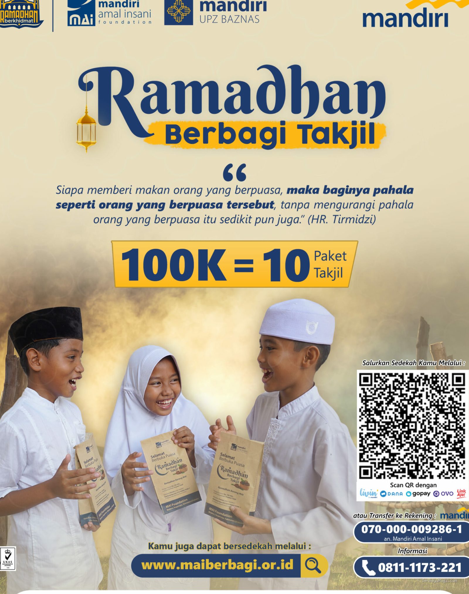 Photo by mandiriamalinsani.or.id - Manfaat Berbagi Takjil bagi Sesama di Bulan Ramadhan